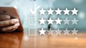 Use reputation management for positive reviews and 5-star ratings.