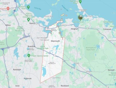 Map of Weymouth MA 63C6+Q8 Weymouth, Massachusetts, USA