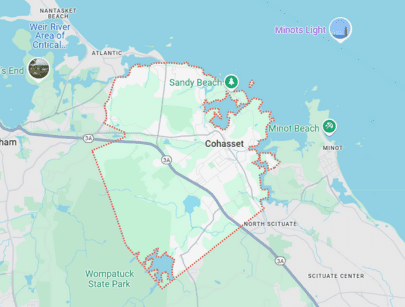 Map of Cohassett MA 65VX+62 Cohasset, Massachusetts, USA